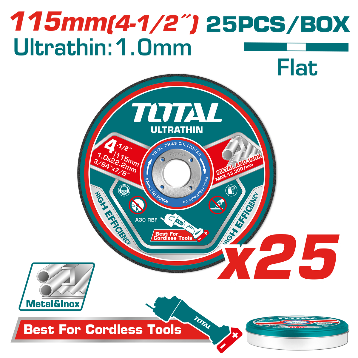 Ensemble de disques de coupe en métal ultra-minces