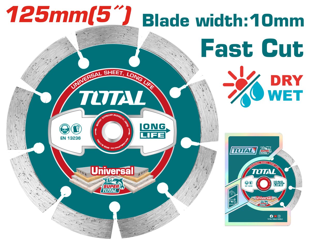 Disque diamant sec 125mm TOTAL TAC2111253
