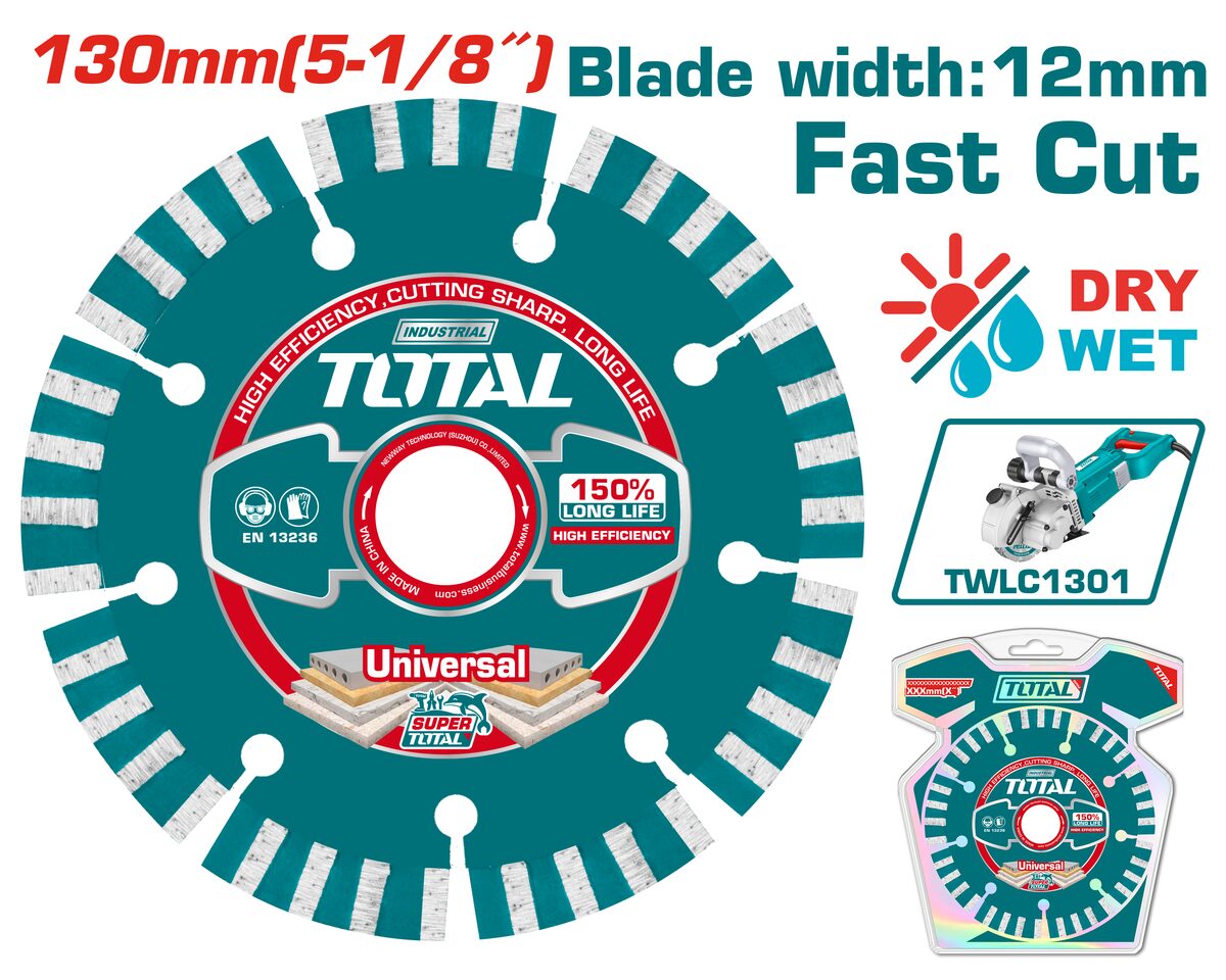 Disque diamant sec 130mm TOTAL