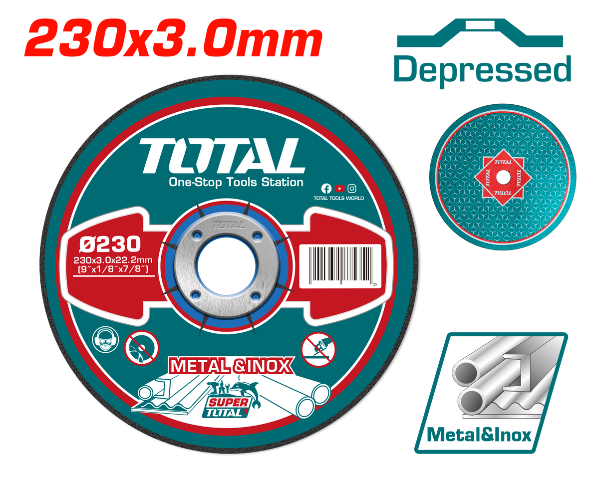 Disque de coupe en métal abrasif