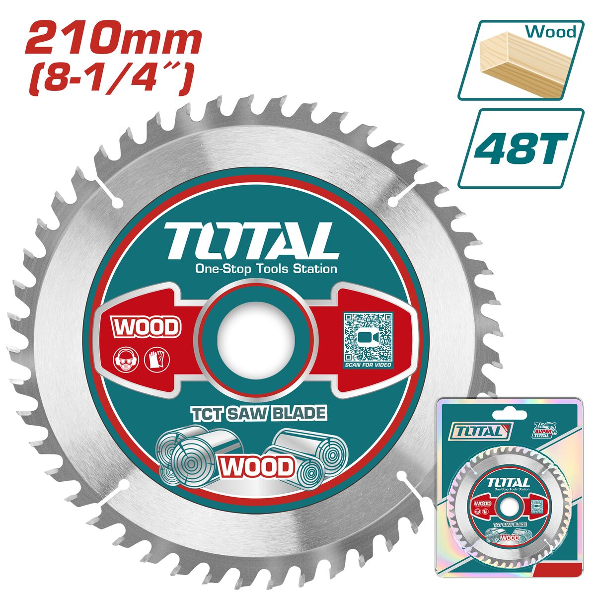 Lame TCT 210mm 48T TOTAL TAC231522