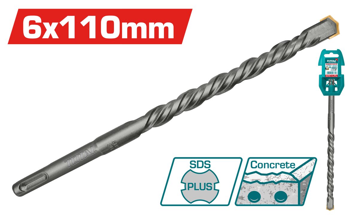 Foret SDS Plus 6x110mm TOTAL TAC310601