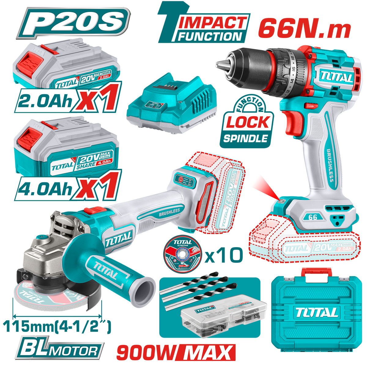 Kit combiné sans fil 2 pièces