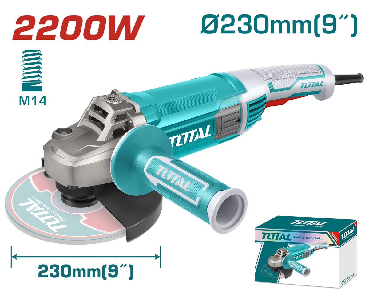 Meuleuse d'angle 2200W 230mm TOTAL TG12223026