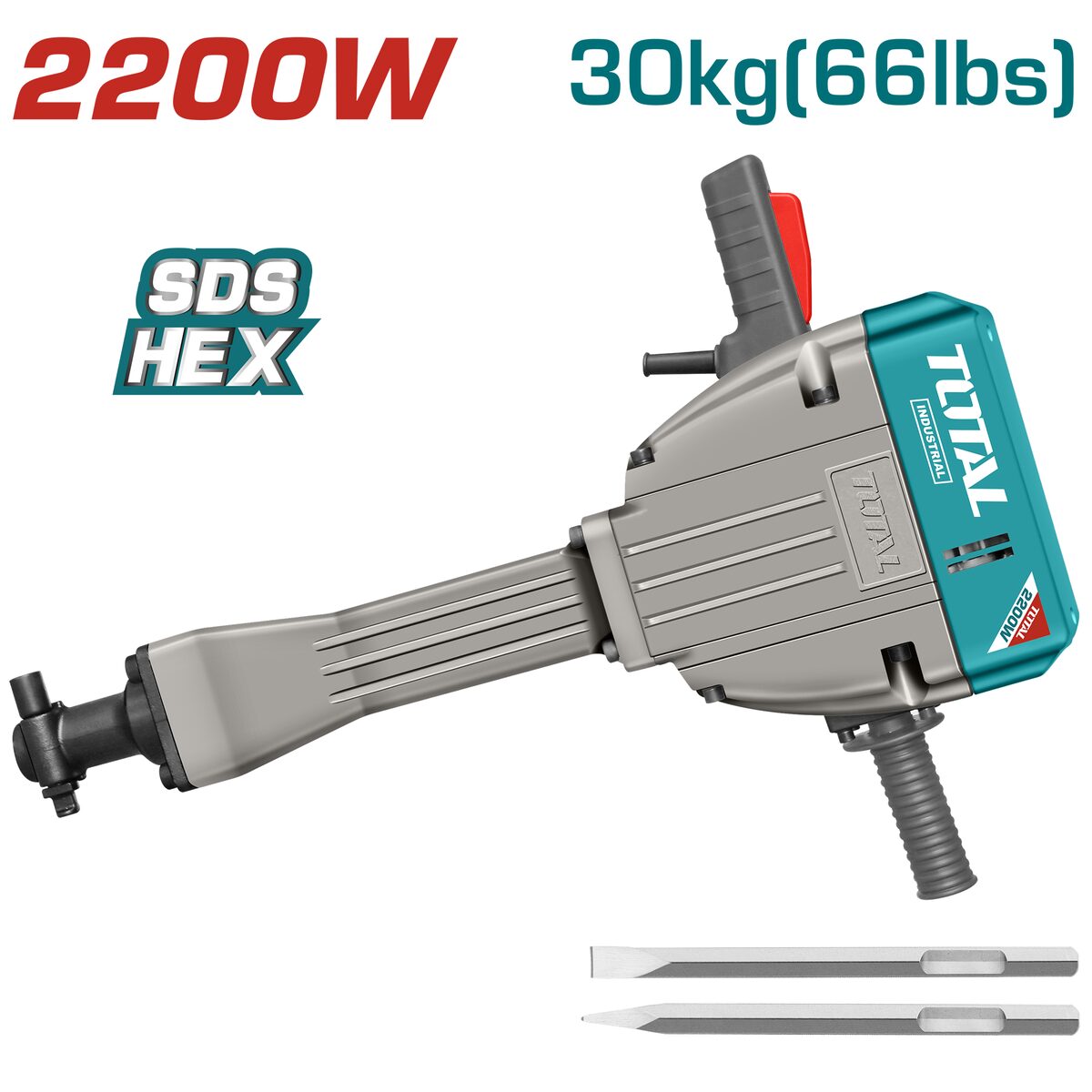 Marteau piqueur SDS Max 2200W TOTAL