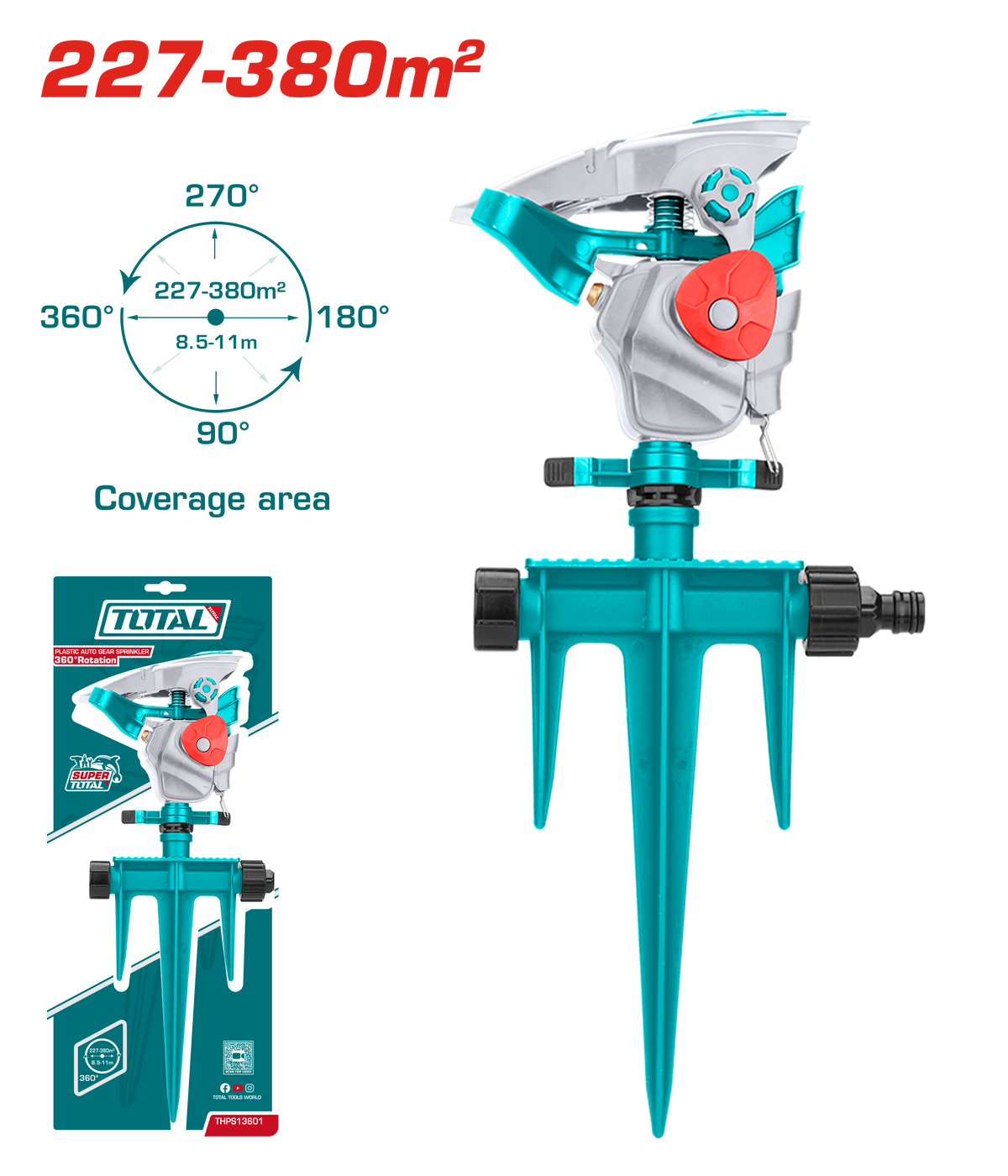 Arroseur d'engrenage automatique en plastique