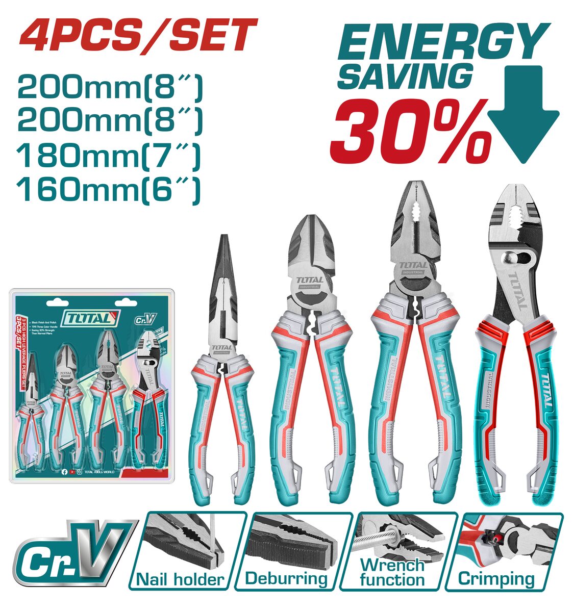 Jeu 4 pinces Energy TOTAL