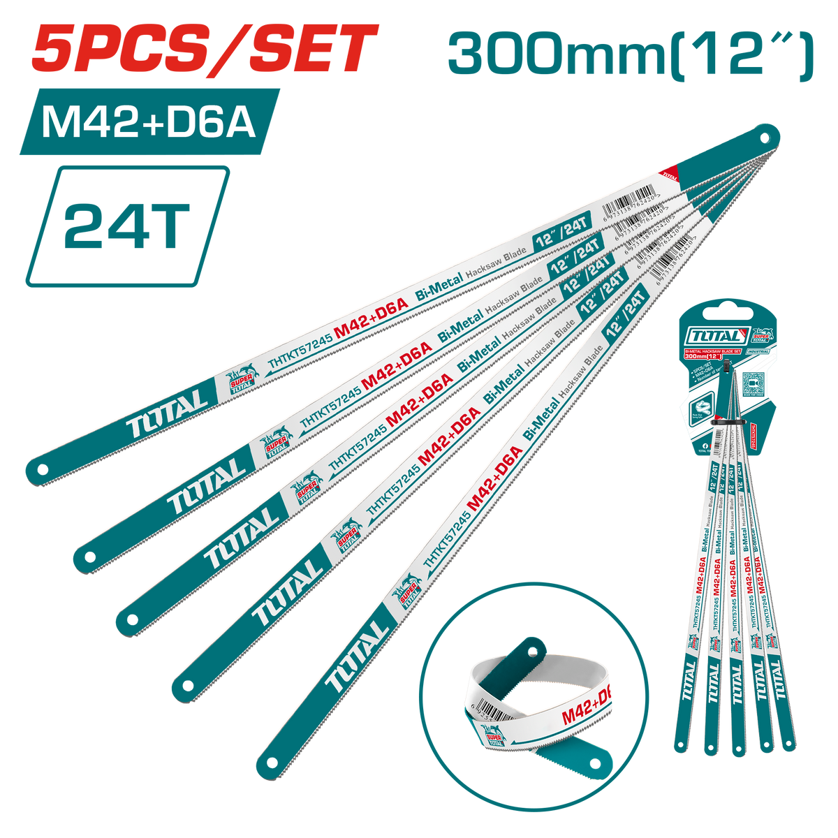 Ensemble de lames de scie à métaux bimétal
