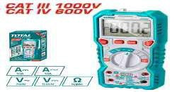 Multimètre digital CAT III 1000V TOTAL TMT47504