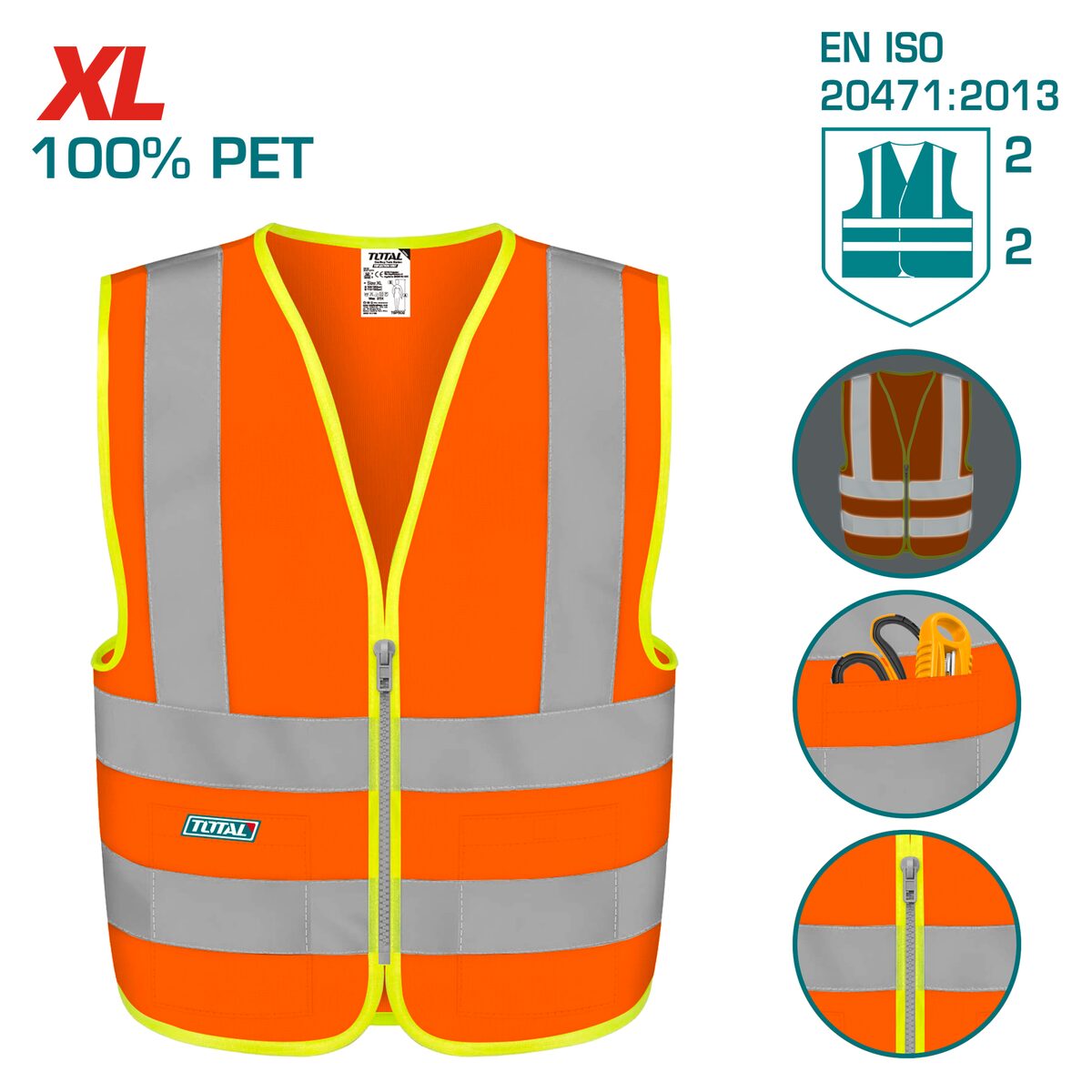 Gilet réfléchissant XL TOTAL