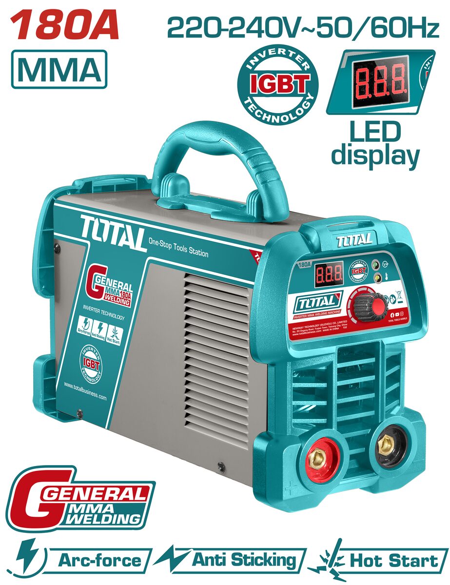 Poste à souder inverseur MMA 180A TOTAL