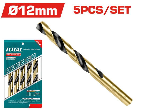 Foret HSS 12mm 5pcs/set TOTAL