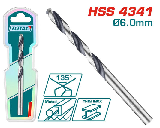 Foret 4341 HSS 6mm TOTAL