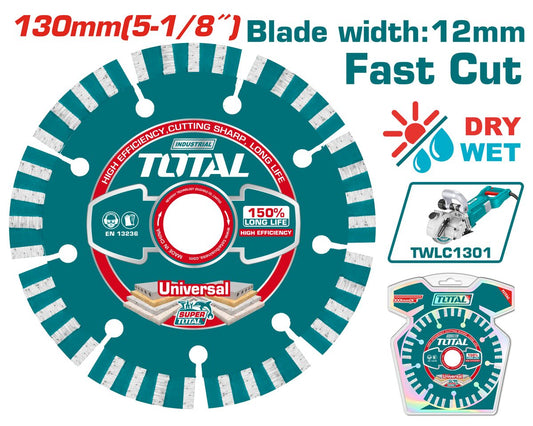 Disque diamant sec 130mm TOTAL