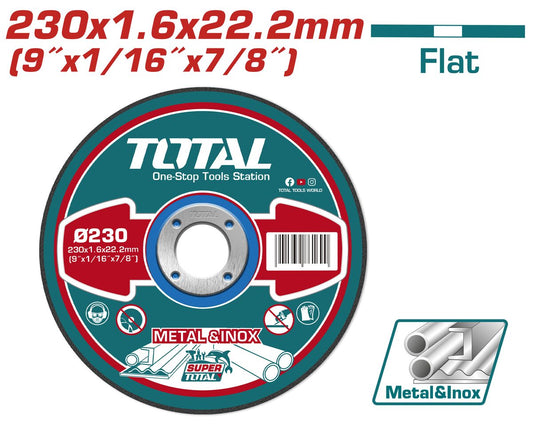 Disque coupe métal 230mm TOTAL TAC2162301