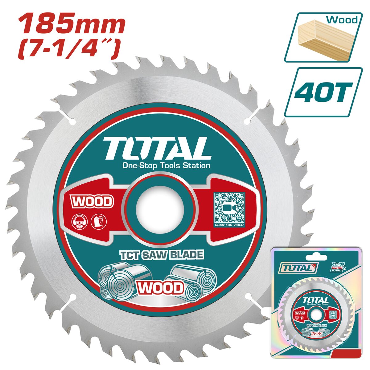 Lame TCT 135mm 40T TOTAL