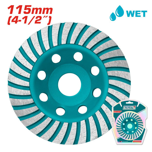 Plateau diamant 115mm simple couronne TOTAL