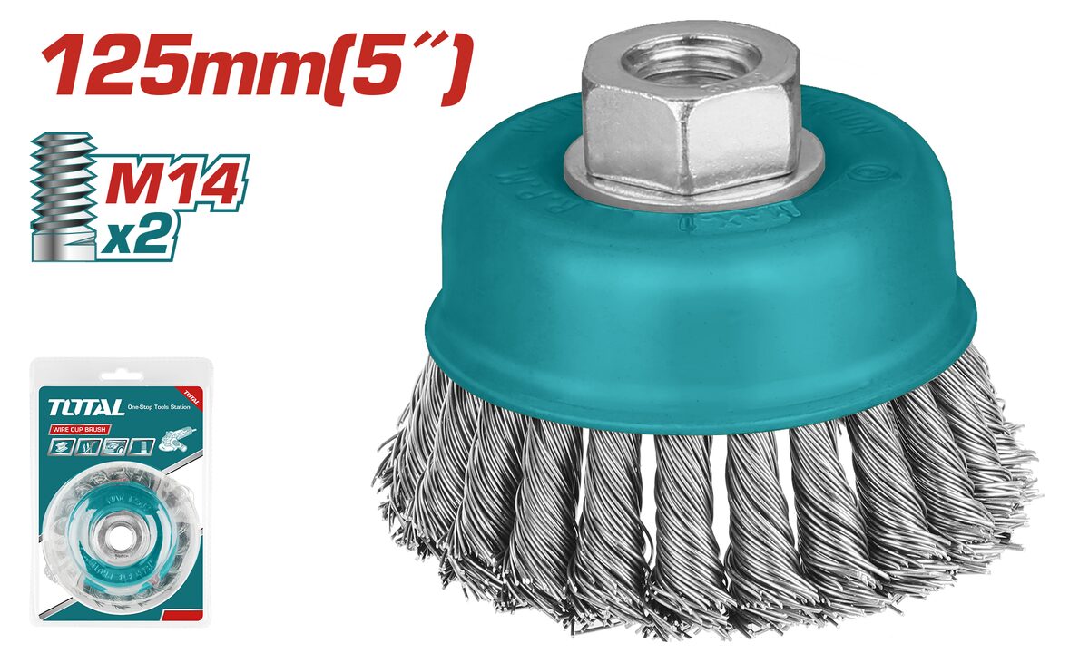 Brosse coupelle métallique