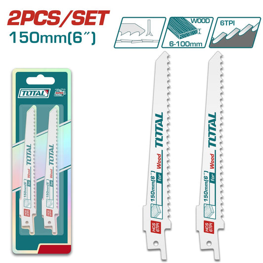 Lames scie réciprocante bois 2pcs/set TOTAL