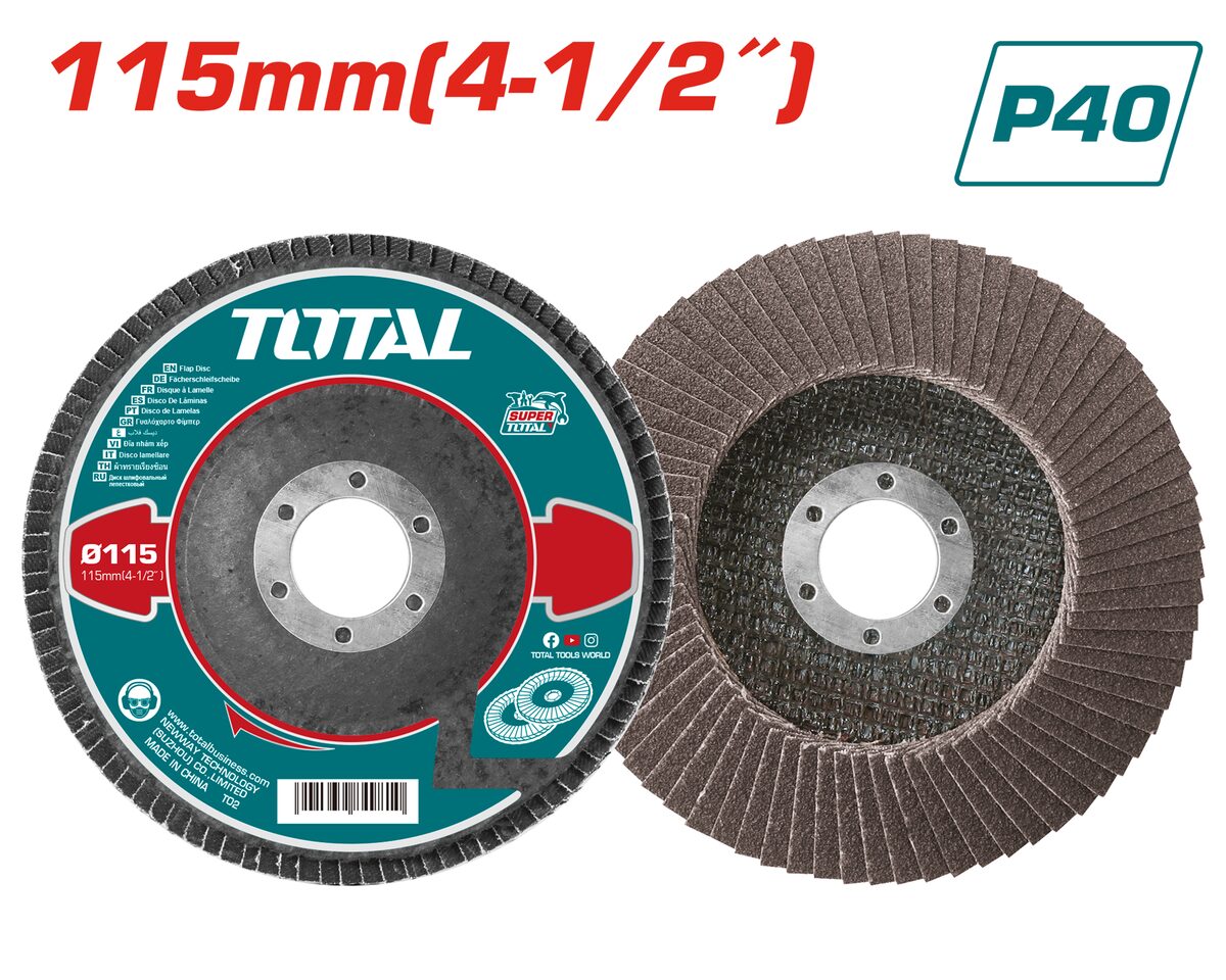 Disque flap 115mm P40 TOTAL TAC631151