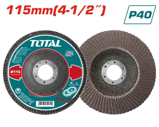 Disque flap 115mm P40 TOTAL TAC631151