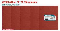 Set 30 feuilles abrasives 264x115mm TOTAL