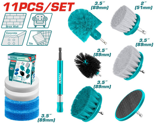 Set 11 brosses de nettoyage TOTAL