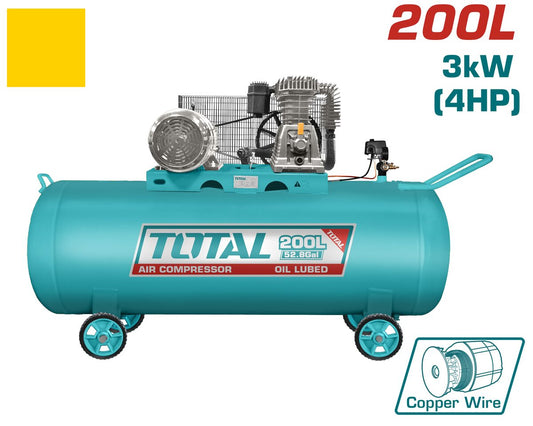 Compresseur air 200L 3kW TOTAL