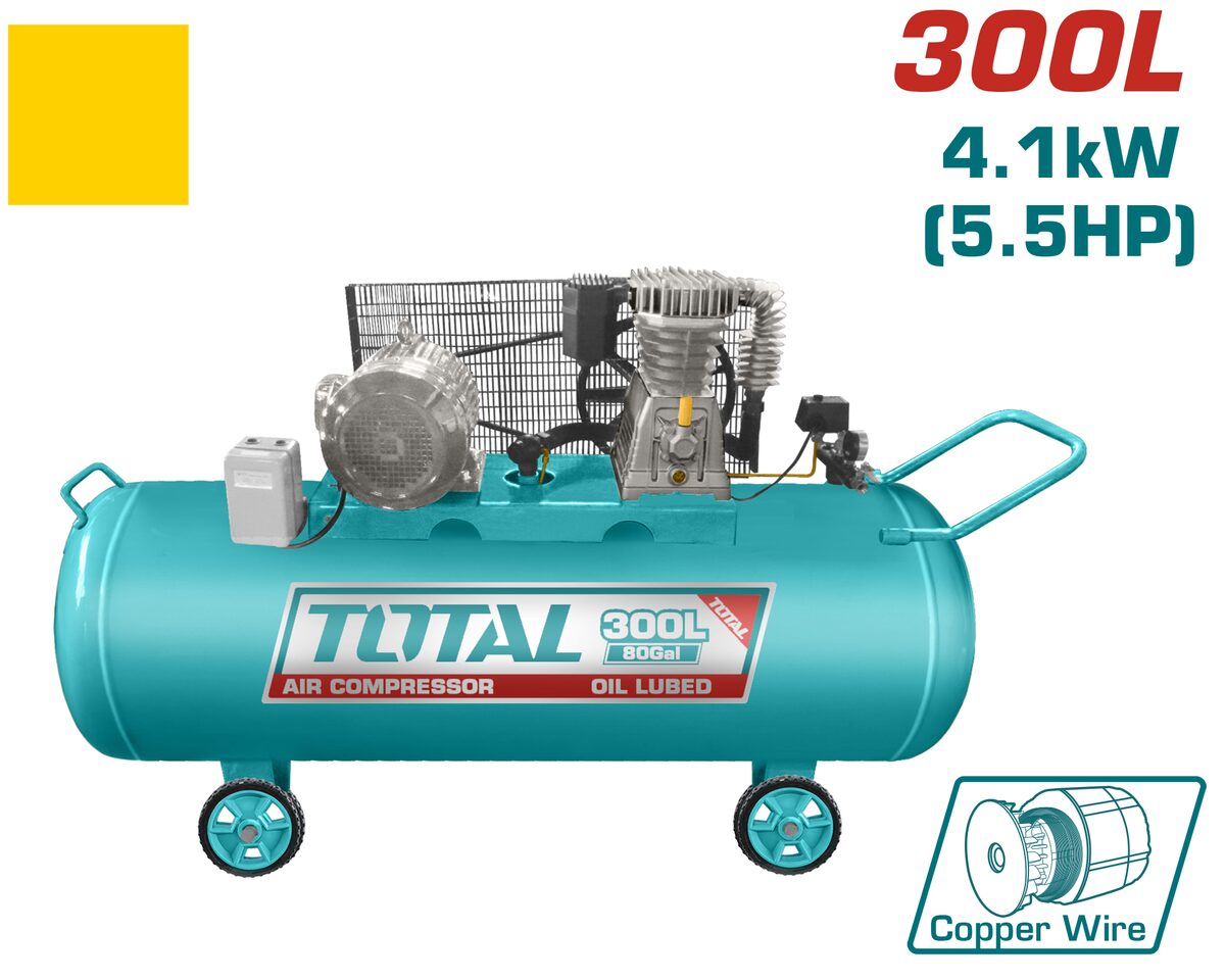 Compresseur air 300L 3.1kW TOTAL