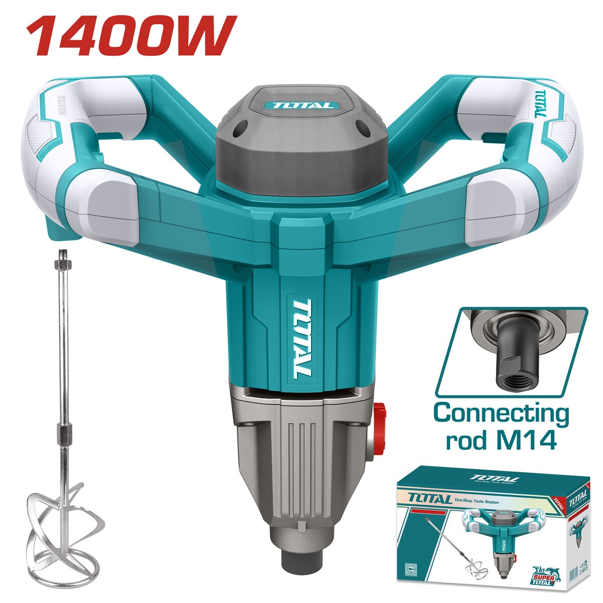 Malaxeur électrique 1400W TOTAL TD614006