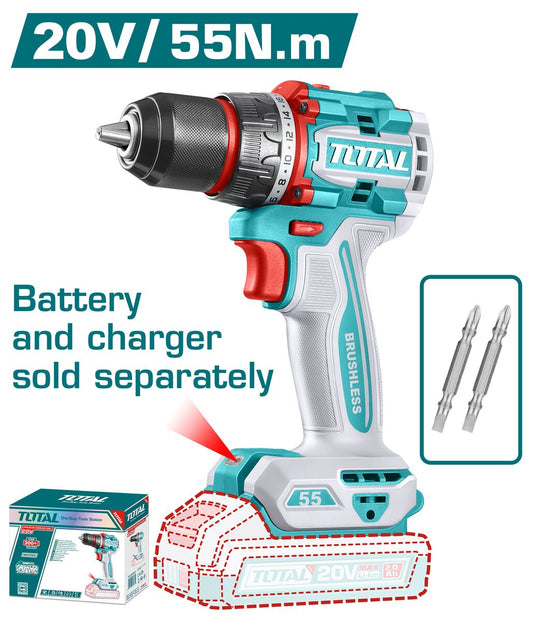 Perceuse brushless compacte P20S 25Nm TOTAL