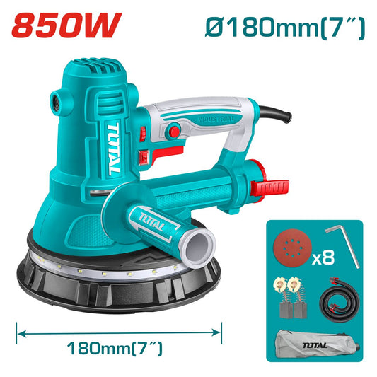 Ponceuse pour plâtre 850W 190mm TOTAL