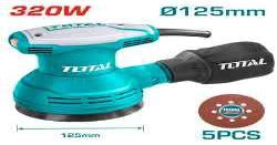 Ponceuse orbitale 320W 125mm TOTAL TF2031256