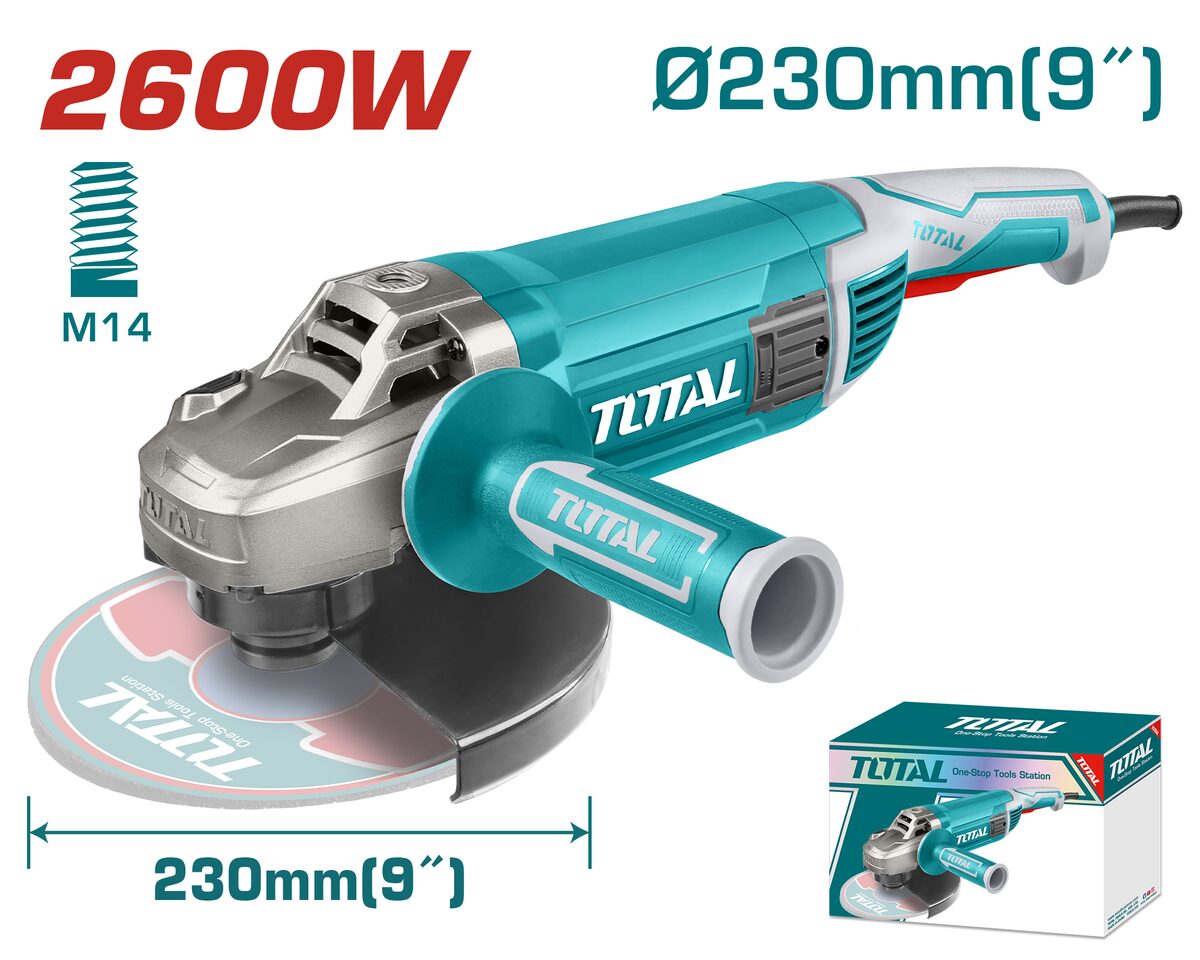 Meuleuse d'angle 2600W 230mm TOTAL