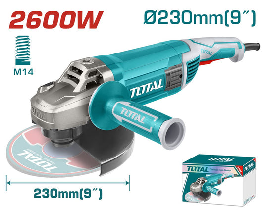 Meuleuse d'angle 2600W 230mm TOTAL