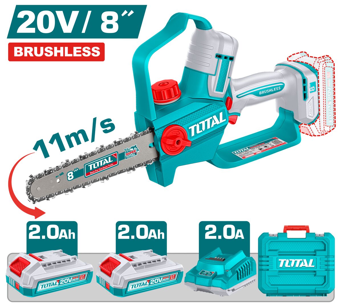 Élagueuse sans fil TOTAL TGSLI20882