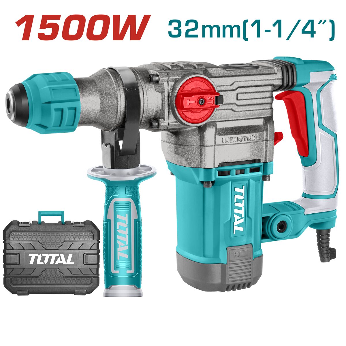 Marteau perforateur SDS Max 1500W 32mm TOTAL