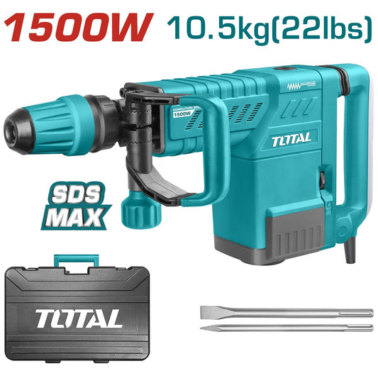 Marteau piqueur SDS Max 1500W TOTAL