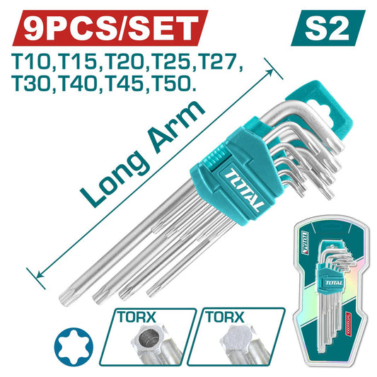 Jeu 9 clés Torx TOTAL