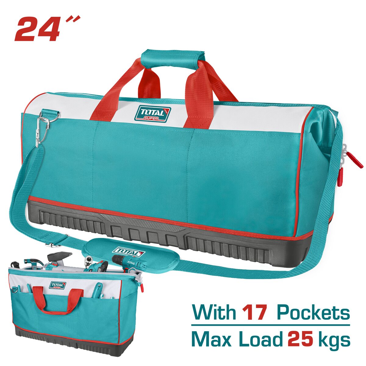Sac à outils 24 pouces TOTAL