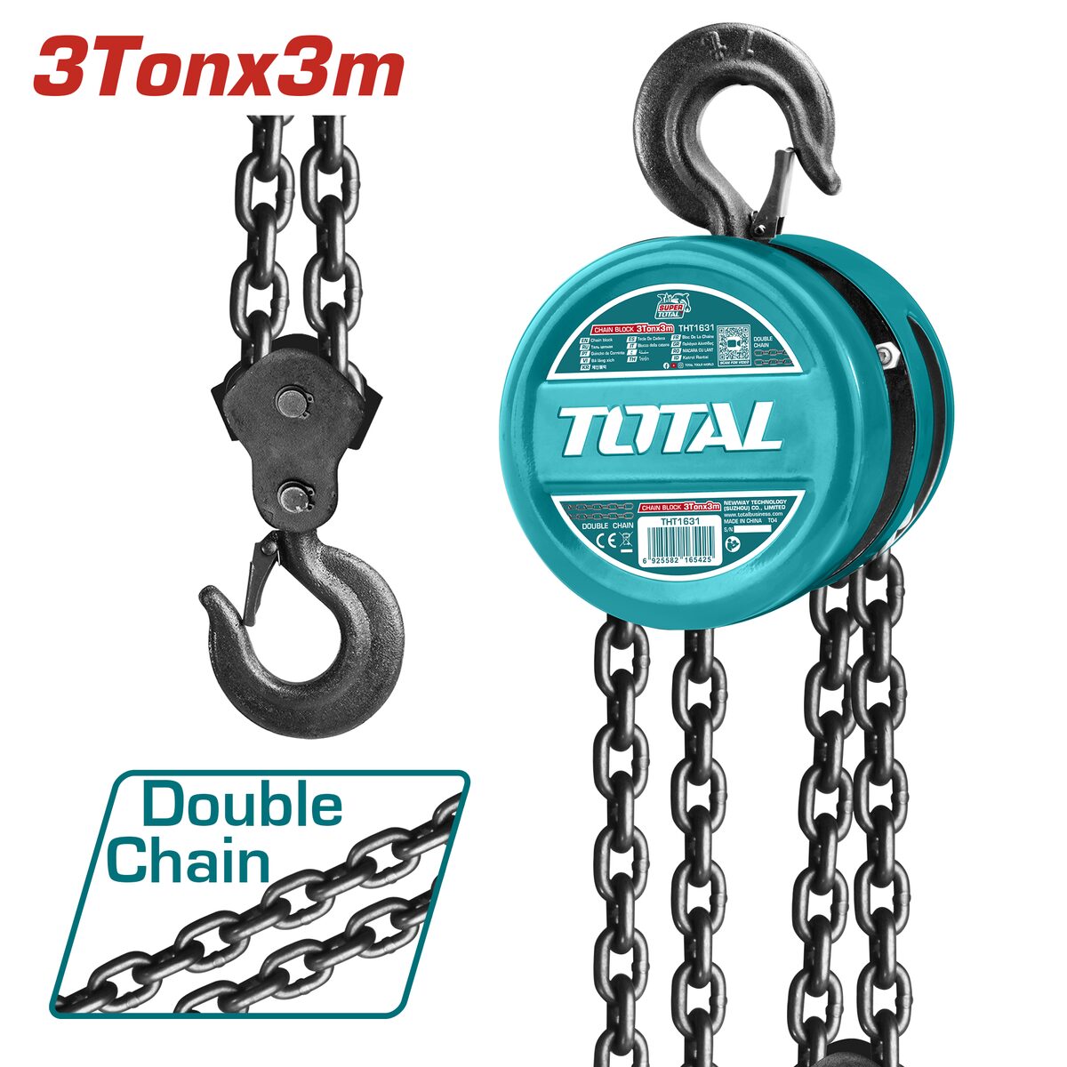 Palan à chaîne 3T 3m TOTAL