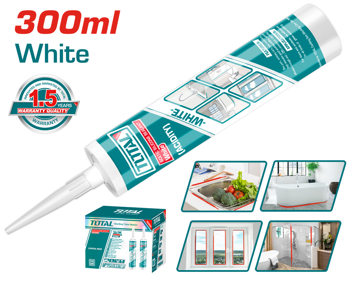 Mastic silicone acétique