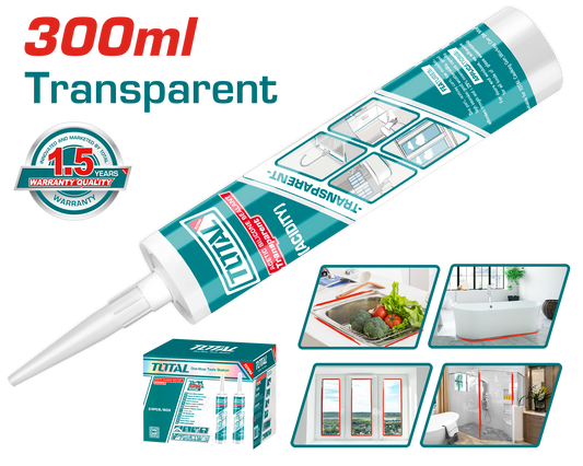 Mastic Silicone Acétique (Transparent)