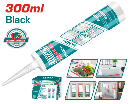 Mastic silicone acétique (noir)