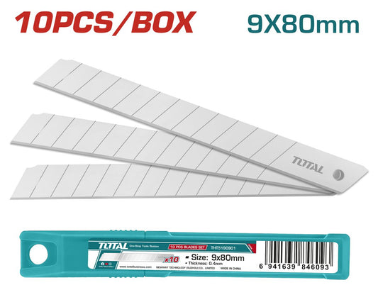 Set 10 lames cutter 9mm TOTAL