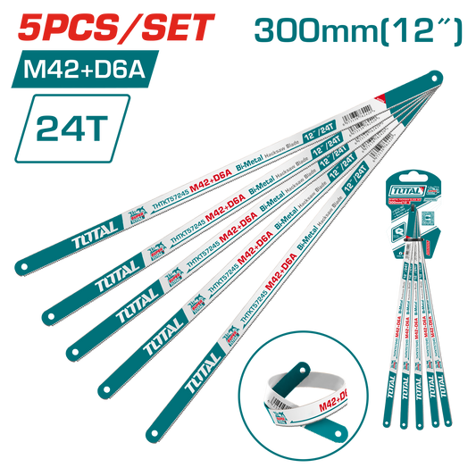 Ensemble de lames de scie à métaux bimétal