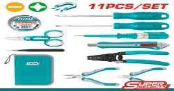Kit 11 outils d'électricien TOTAL