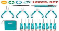 Kit 16 outils de précision TOTAL