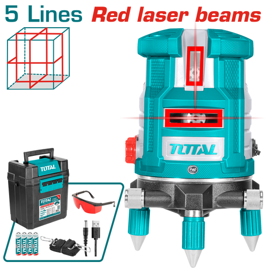 Niveau laser autonivelant (Faisceaux laser rouges)
