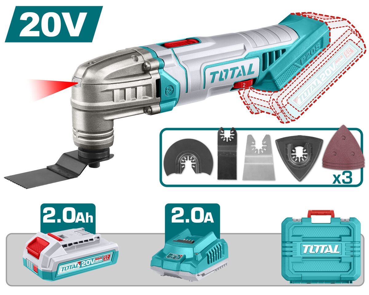 Outil multifonction sans fil P20S TOTAL